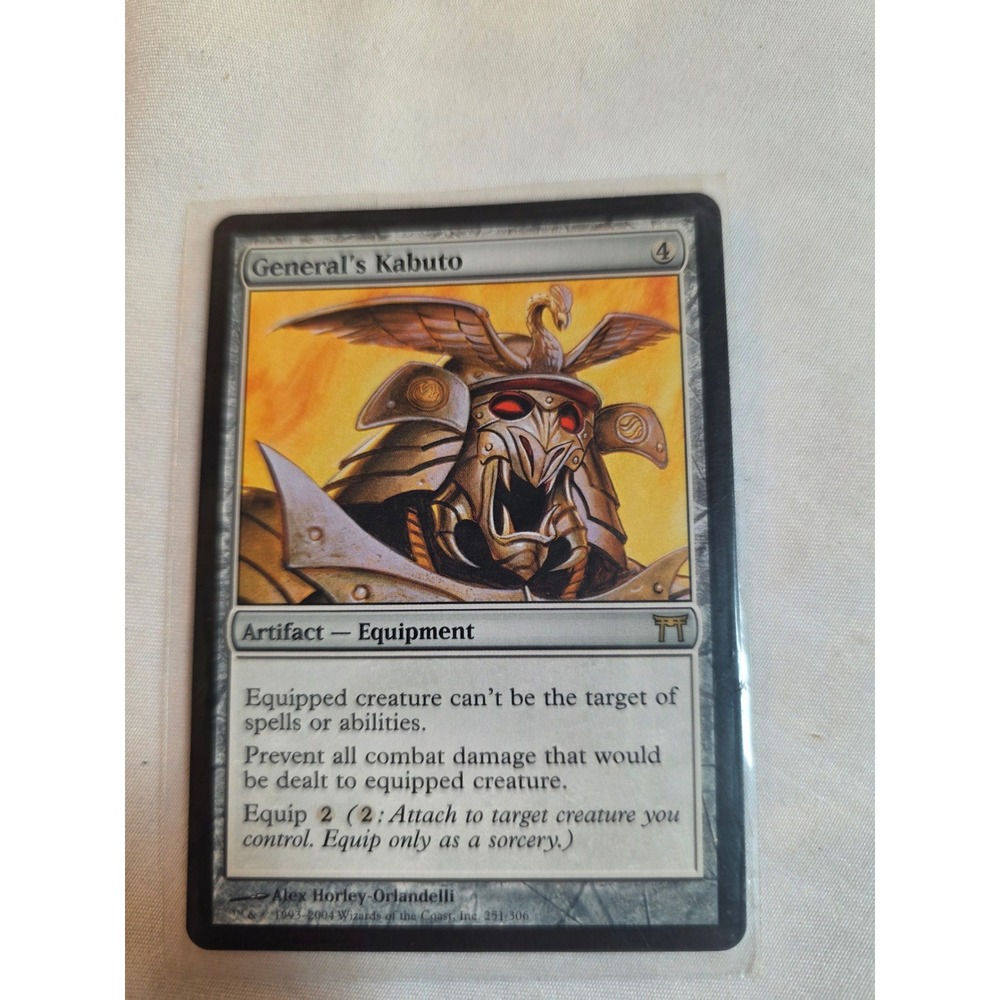 Magic The Gathering General's Kabuto Champions of Kamigawa Rare Artifact MTG